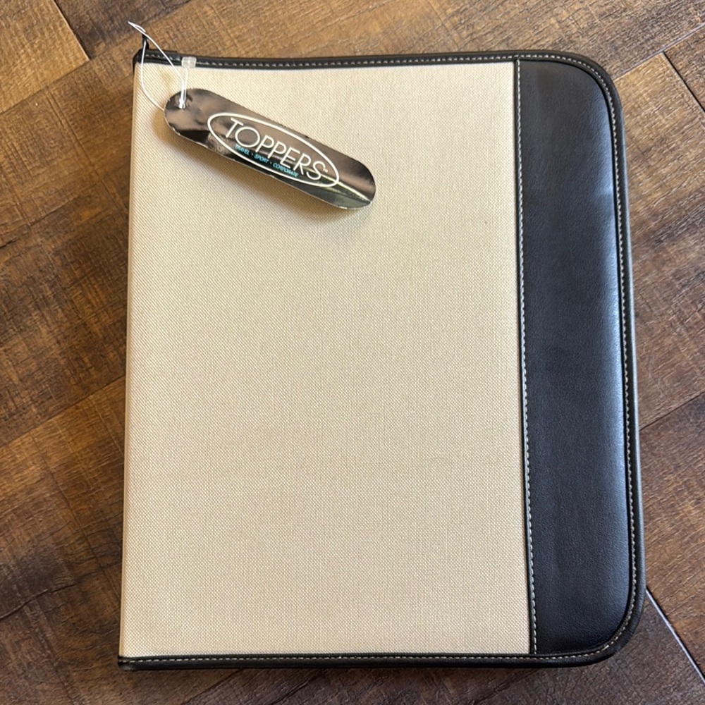 Toppers Black and Cream Binder